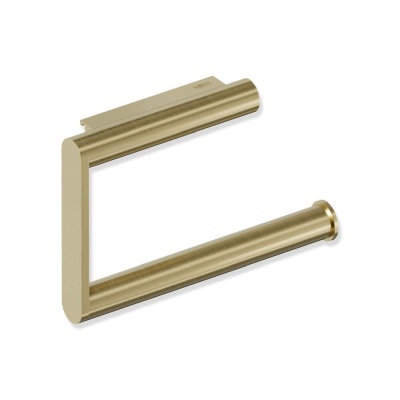 HEWI Metallics Wall Mounted Toilet Roll Holder - Brushed Brass